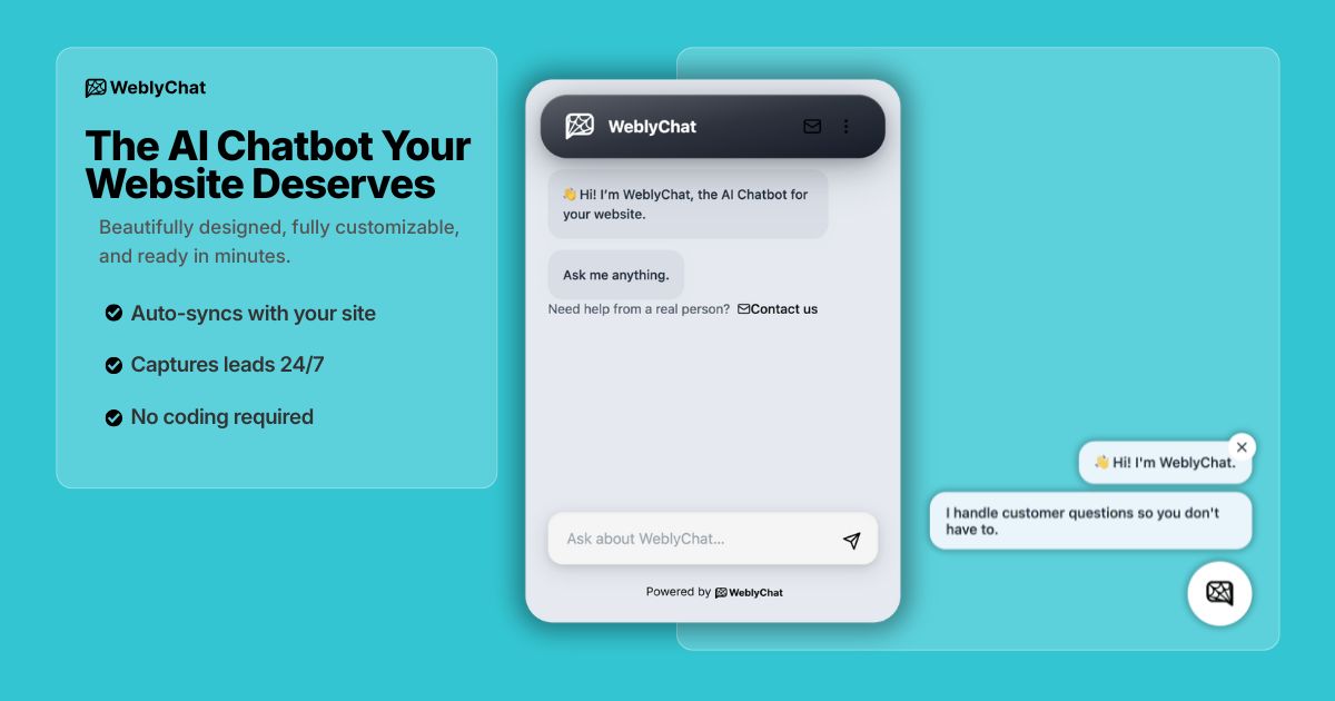 AI Chatbot for Small Business | Lead Gen Chatbot | WeblyChat